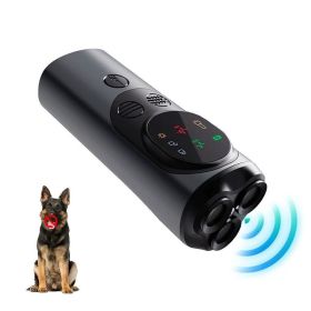Dog Barking Control Training Devices Deterrent with LED Flashlight (type: Style C, Color: Black)
